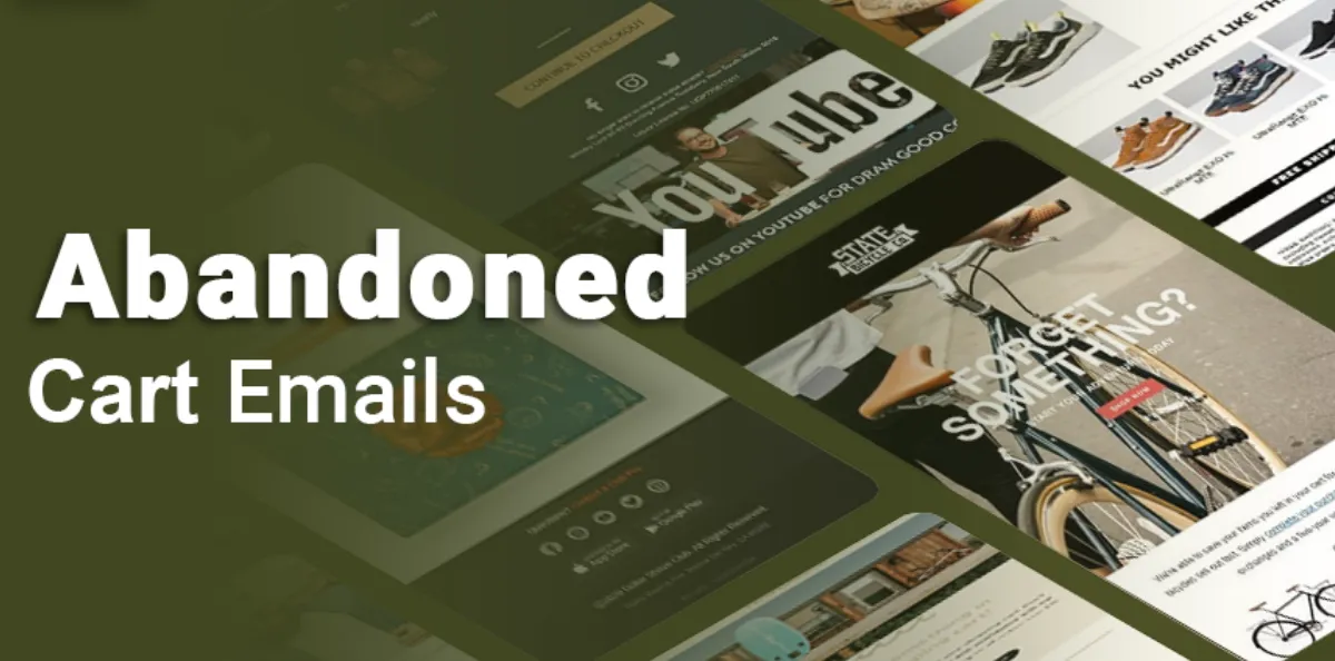 Abandoned cart recovery email example