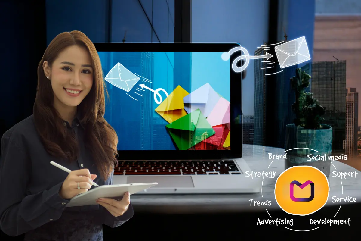 Marketer adding creative touch to email campaign