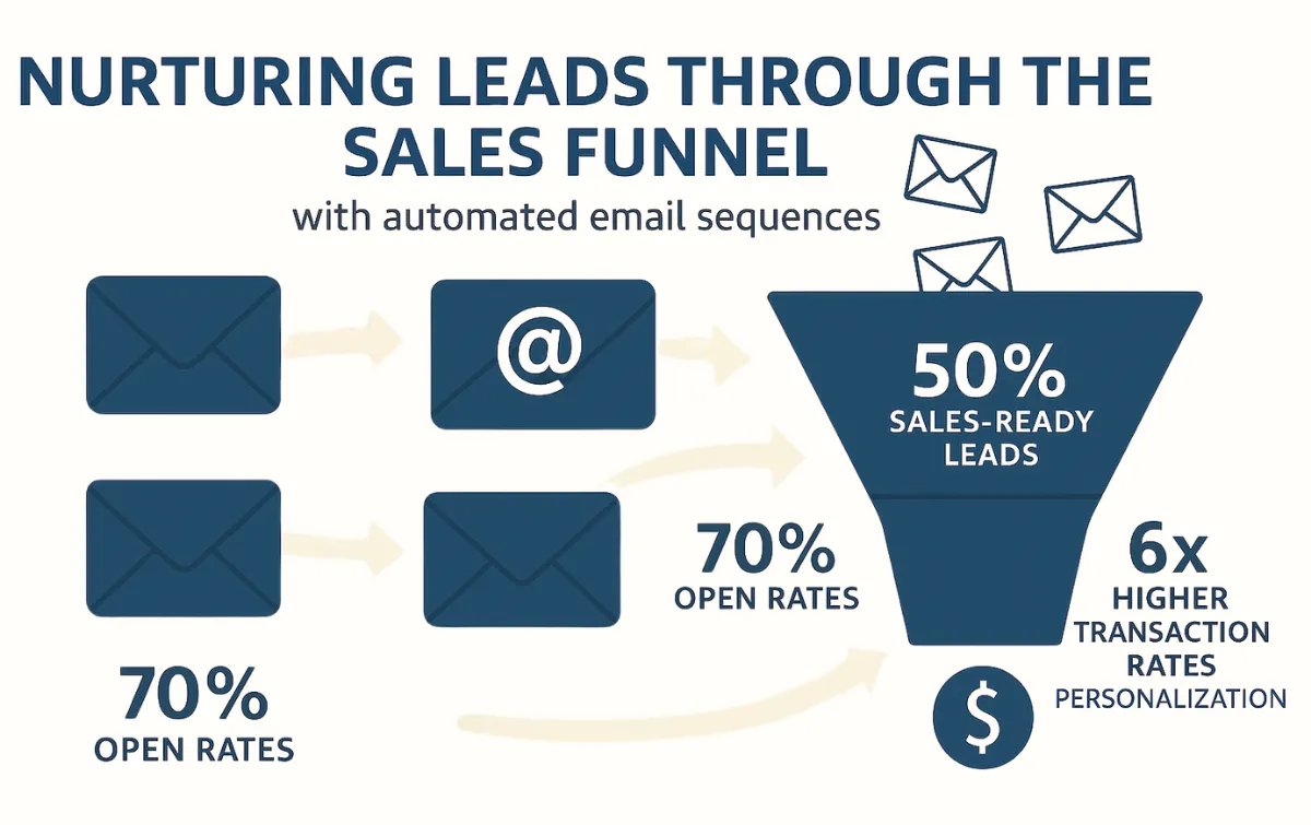 Automated email sequence nurturing leads