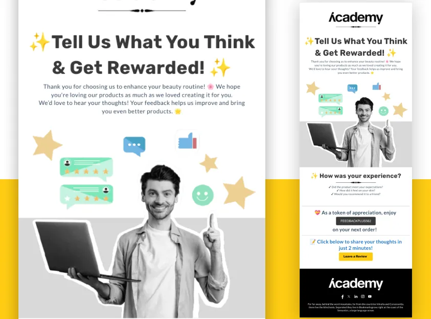 Mobile-friendly email design