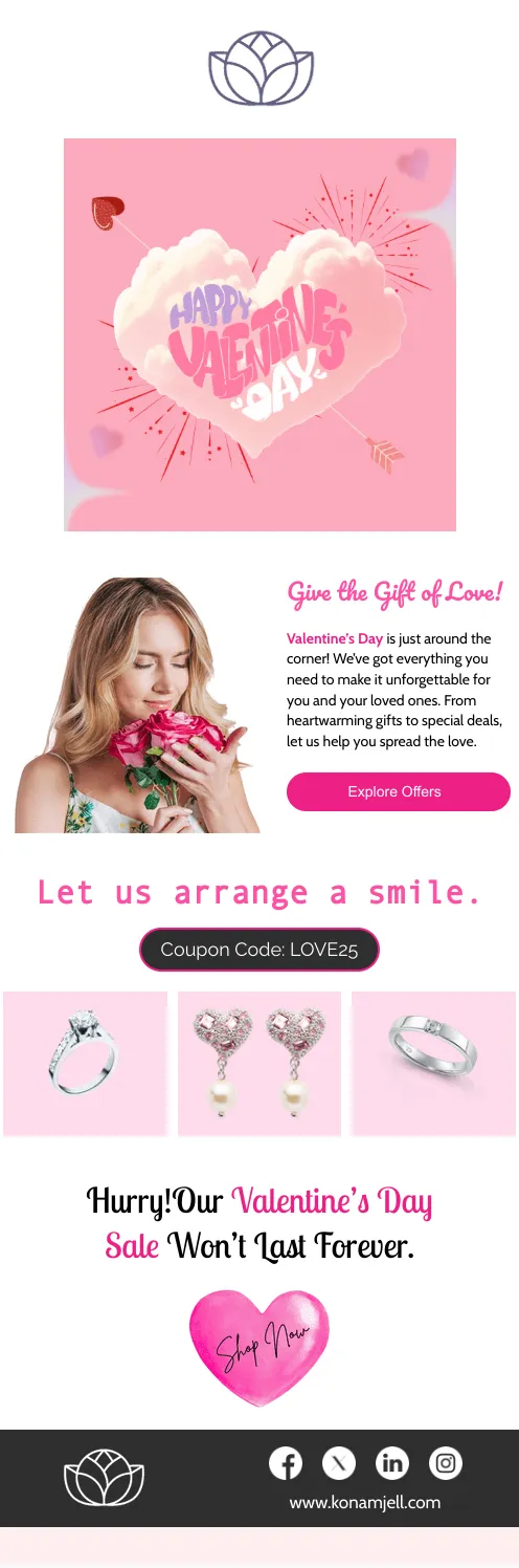 Valentine’s Day Email Templates